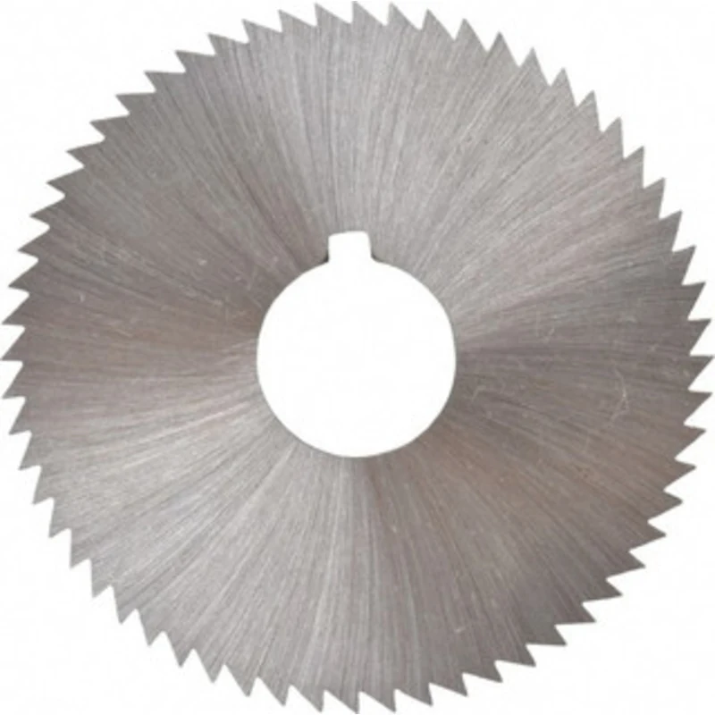 Made in USA 2-1/4 x 0.081, 5/8 Arbor, 60-Tooth High Speed Steel Slitting & Slotting Saw Uncoated, RH Cut, Straight Te...